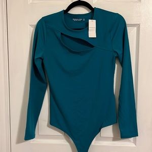 A&F sleek teal body suit